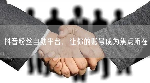 抖音粉丝自助平台，让你的账号成为焦点所在