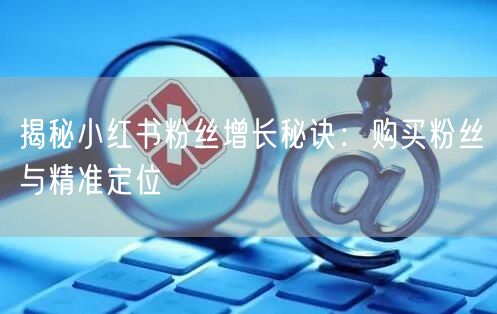 揭秘小红书粉丝增长秘诀：购买粉丝与精准定位