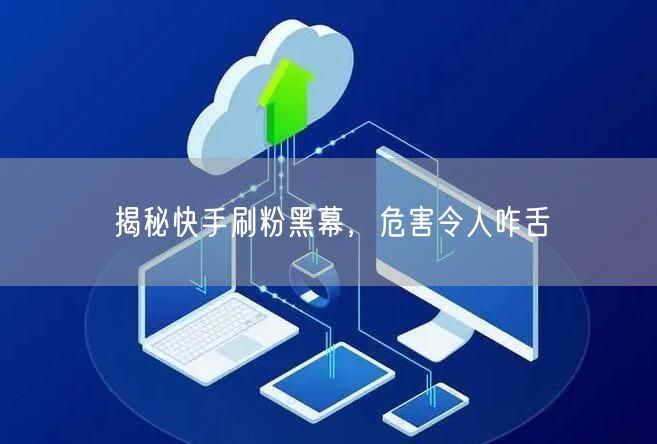 揭秘快手刷粉黑幕，危害令人咋舌
