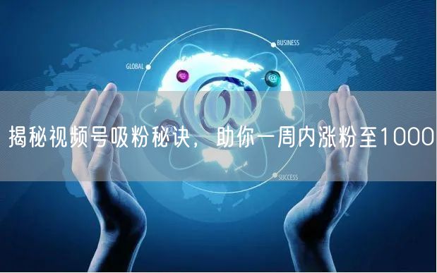 揭秘视频号吸粉秘诀，助你一周内涨粉至1000