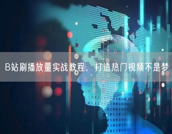 B站刷播放量实战教程，打造热门视频不是梦