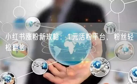 小红书涨粉新攻略：1元活粉平台，粉丝轻松翻倍