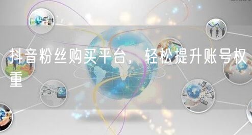 抖音粉丝购买平台，轻松提升账号权重