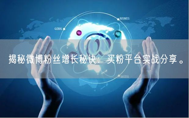 揭秘微博粉丝增长秘诀：买粉平台实战分享。