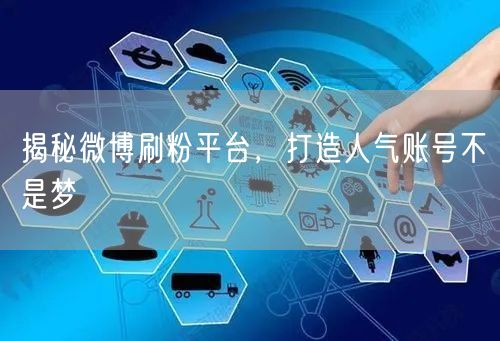 揭秘微博刷粉平台，打造人气账号不是梦