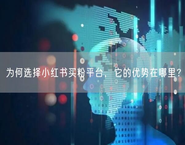 为何选择小红书买粉平台，它的优势在哪里？